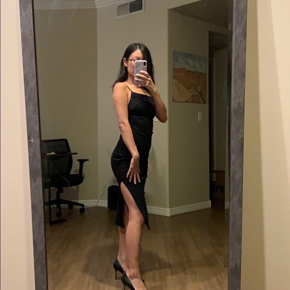 Black Babaton Midi Dress